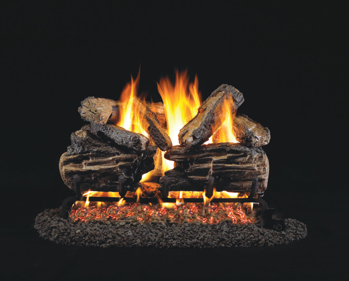 RHP Real Fyre-Vented Gas Logs-Charred Split