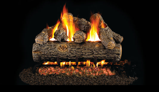 RHP Real Fyre-Vented Gas Logs-Designer Series-Golden Oak Designer Plus